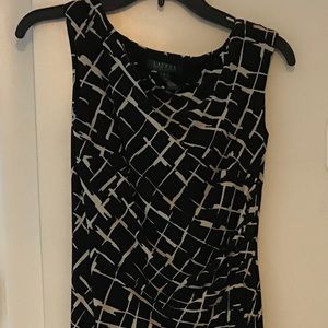 Ralph Lauren ladies size 2 Black and Tan dress..